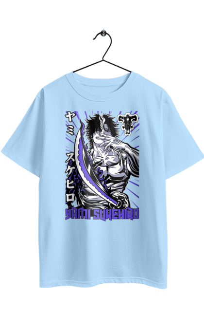 Oversized t-shirt with prints Black Clover Yami Sukehiro. Anime, black clover, manga, yami sukehiro. 2070702