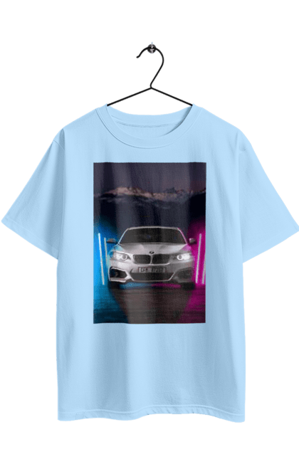 Oversized t-shirt with prints BEHA. Beauty, beha, in the car, lanterns, ptn pnh. 2070702
