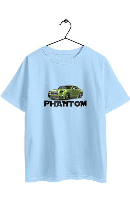 Футболка оверсайз с принтом Роллс ройс. Auto, car, luxury class, phantom, rolls royce, sedan. 2070702