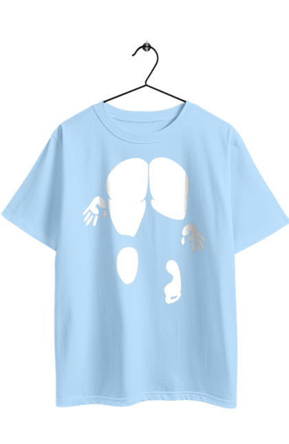 Футболка оверсайз з принтом "Дівчина вид по заду". Вид з зади, вульгарна, гумор, дівчина, дівчина раком, прикольна. 2070702