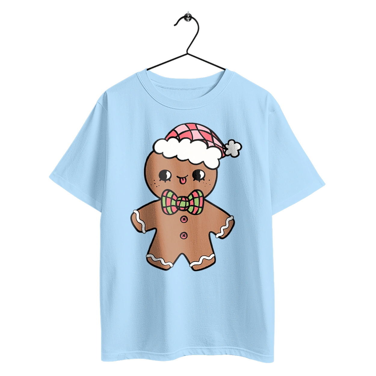 Gingerbread in a Christmas hat