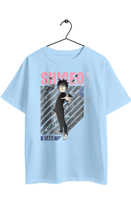 Футболка оверсайз з принтом "Mob Psycho 100". Anime, manga, mob psycho 100, shigeo kageyama, аніме, манга, моб, моб-вар ят 100, сігео кагеяма, шіґео каґеяма. 2070702