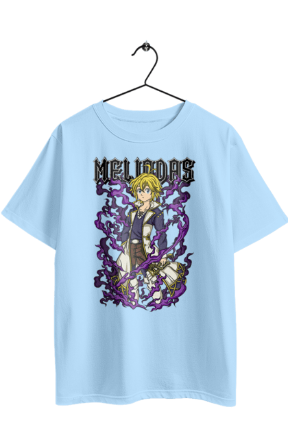 Oversized t-shirt with prints Seven Deadly Sins Meliodas. Anime, dragon sin, manga, meliodas, seven deadly sins. 2070702