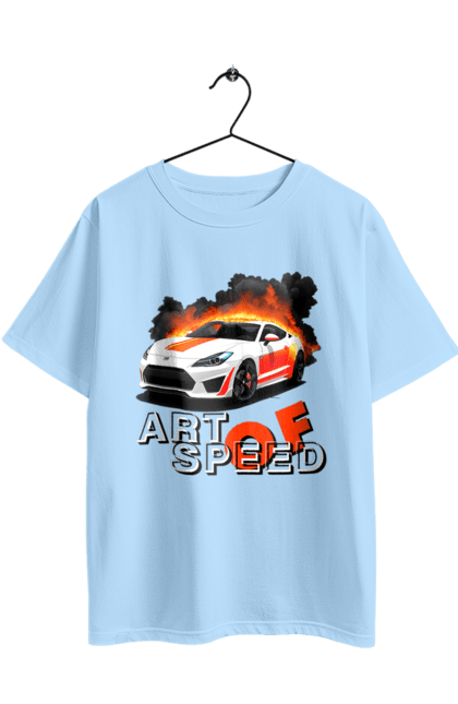 Футболка оверсайз с принтом Скорость. Авто, автомобиль, гонка, машина, скорость. 2070702