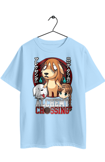 Футболка оверсайз з принтом "Сталевий Алхімік Ніна". Fullmetal alchemist, nina, аніме, манга, ніна, ранобе, сталевий алхімік, стімпанк. 2070702