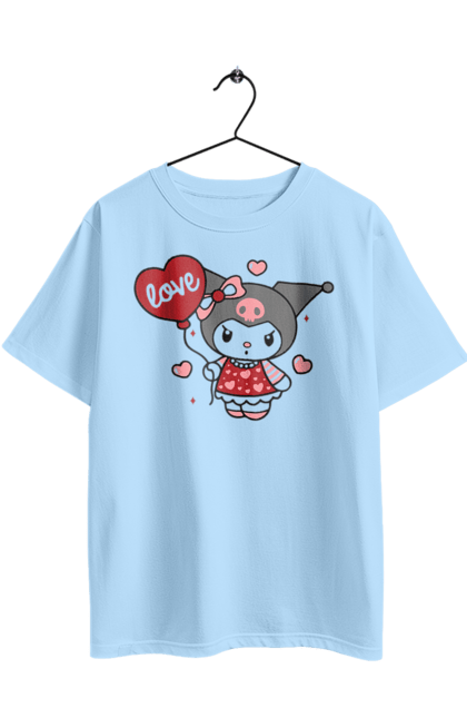 Футболка оверсайз з принтом "Хелло Кітті Куромі". Hello kitty, аніме, куромі, моя мелодія, персонаж, санріо, хелло кітті. 2070702