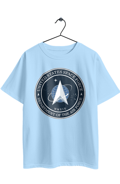 Oversized t-shirt with prints United States Space Force. Emblem, political, politics, space, space force, space travel, united states, ussf. 2070702