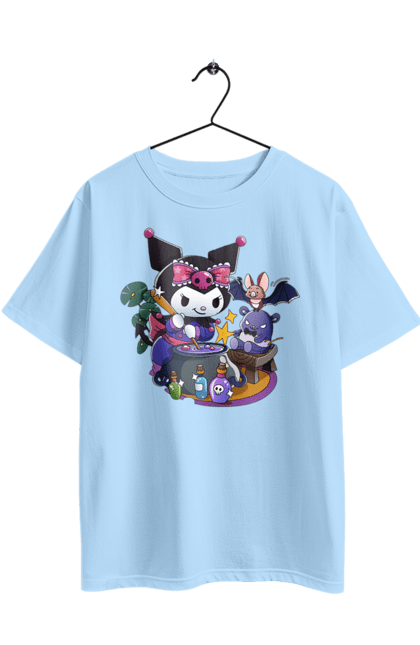 Футболка оверсайз з принтом "Хелло Кітті Куромі". Hello kitty, аніме, куромі, моя мелодія, персонаж, санріо, хелло кітті. 2070702