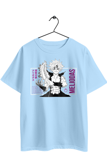 Oversized t-shirt with prints Seven Deadly Sins Meliodas. Anime, dragon sin, manga, meliodas, seven deadly sins. 2070702