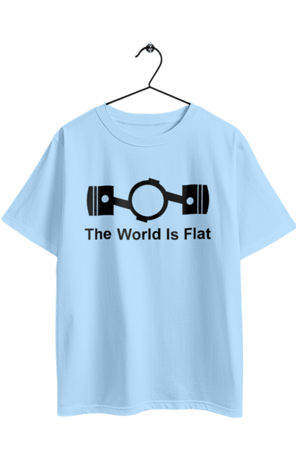 Oversized t-shirt with prints World Flat. Auto, detail. 2070702