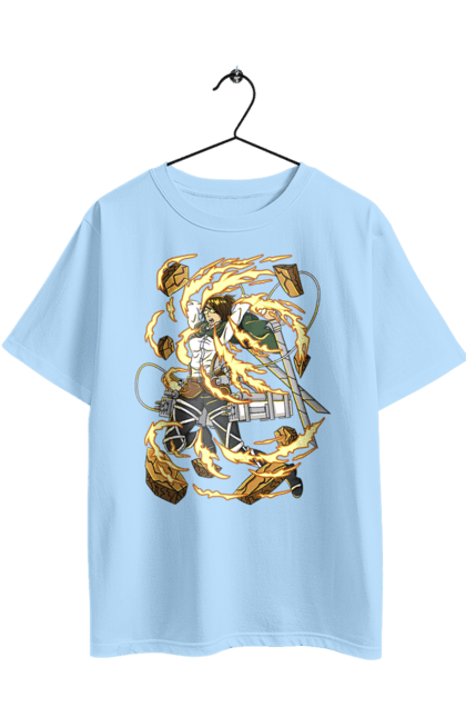 Oversized t-shirt with prints Attack On Titan Hange Zoe. Anime, attack on titan, hange zoe, hanji zoe, manga, reconnaissance corps. 2070702