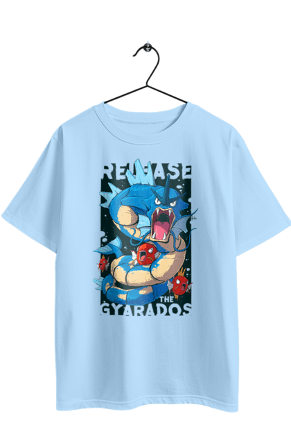 Футболка оверсайз з принтом "Покемон Мега Гірадос". Gyarados, nintendo, pokémon go, аніме, гірадос, ігри, мега гірадос, покемон. 2070702