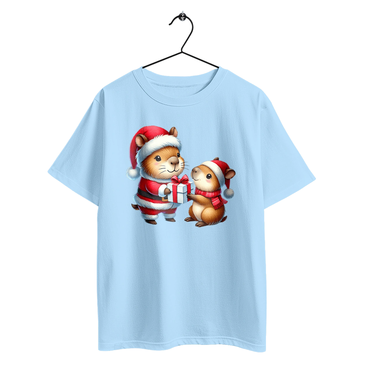 Різдвяна капібара з подарунком