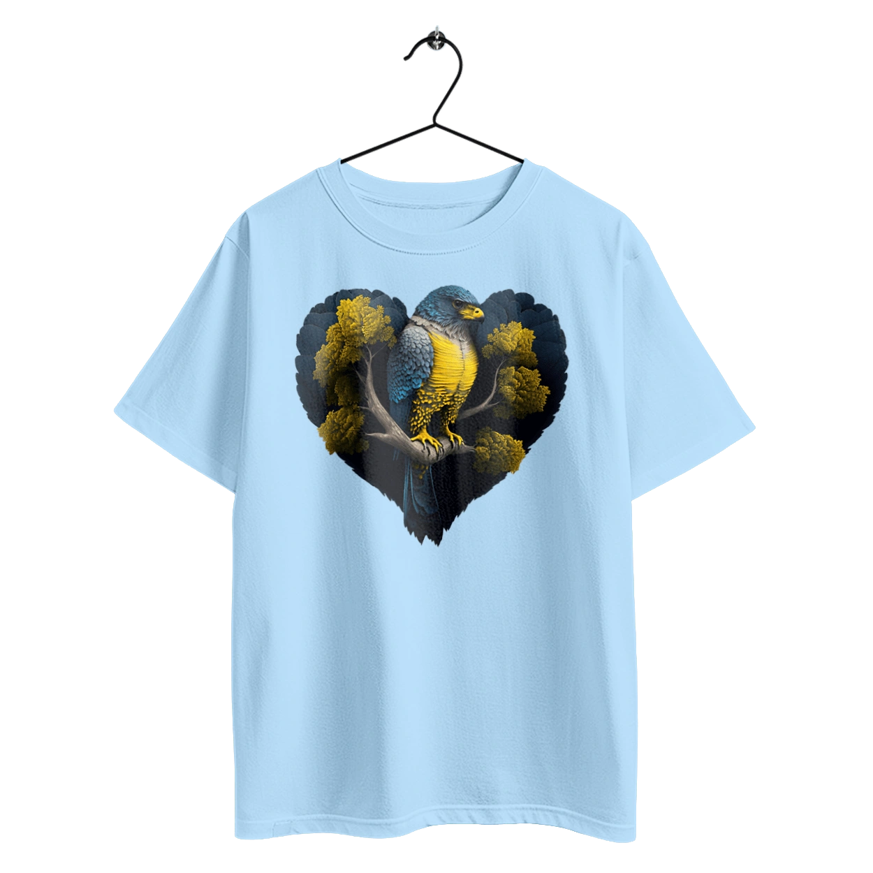 Blue and yellow falcon