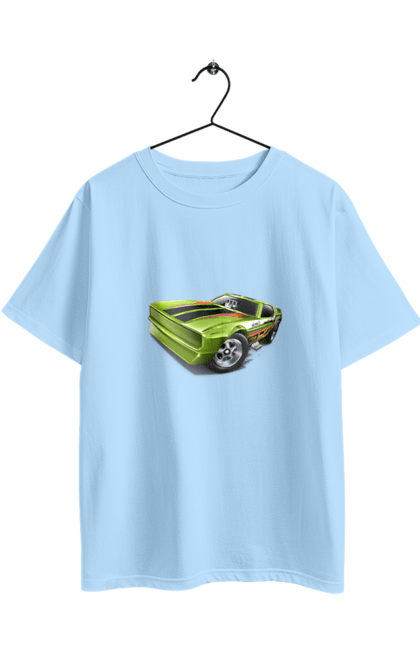 Oversized t-shirt with prints Sports car. Auto, by custom, car, machine, powerful car, sports car. 2070702