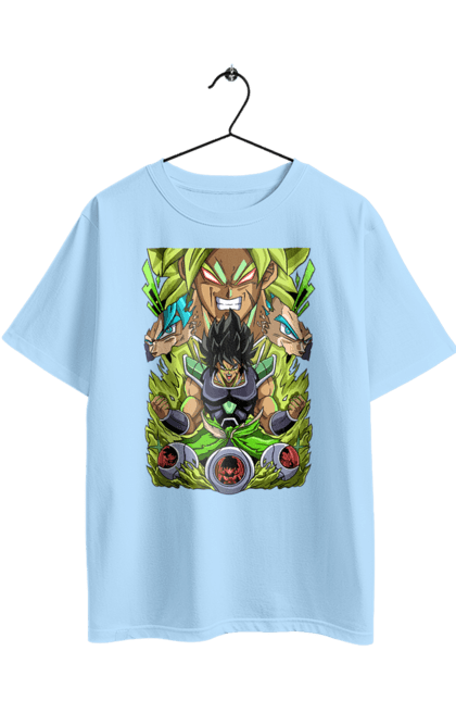 Oversized t-shirt with prints Dragon Ball Broly. Anime, broly, dragon ball, manga, tv series. 2070702