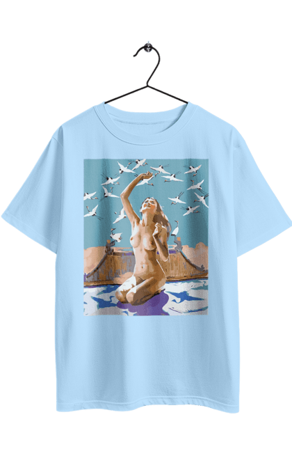 Футболка оверсайз з принтом "Краса тіла". Вигини жіночого тіла, грація тіла, груди, жіноче тіло, жіночі груди, краса тіла. 2070702