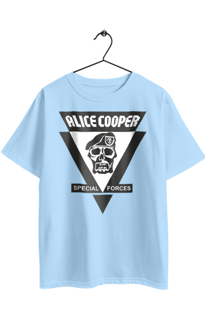 Oversized t-shirt with prints Alice Cooper. Actor, alice cooper, hard rock, heavy metal, musician, rock, rock musician. 2070702