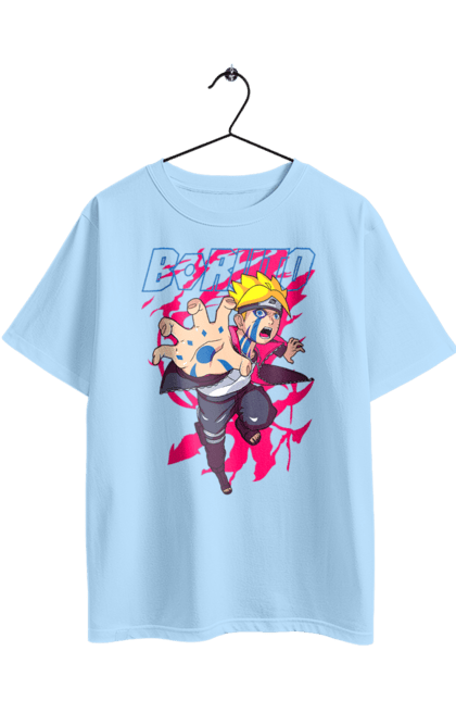 Футболка оверсайз з принтом "Боруто". Boruto, аніме, боруто, вороги, манга, неон, серіал. 2070702