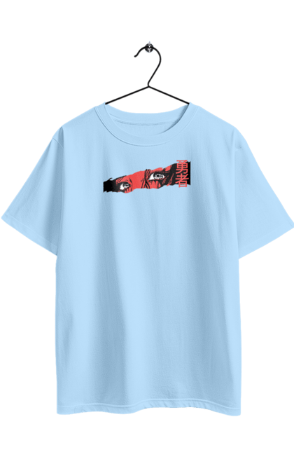 Футболка оверсайз з принтом "Аніме очі". Animation, anime, anime tv show, cartoon, cool, funny anime, аніме, очі. 2070702