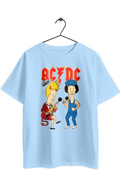 Футболка оверсайз с принтом AC/DC. Acdc, блюз рок, группа, музыка, рок н ролл, тяжелый рок, хард рок. 2070702