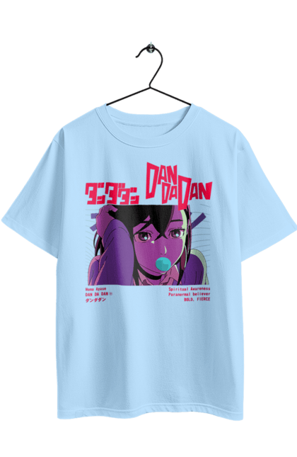 Oversized t-shirt with prints Dandadan Momo Ayase. Anime, ayase, dandadan, manga, momo, momo ayase. 2070702