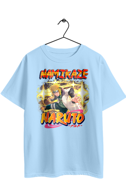 Футболка оверсайз с принтом Наруто Минато. Minato namikaze, naruto, аниме, манга, минато намиказе, наруто, сериал, хокаге, четвертый хокаге. 2070702