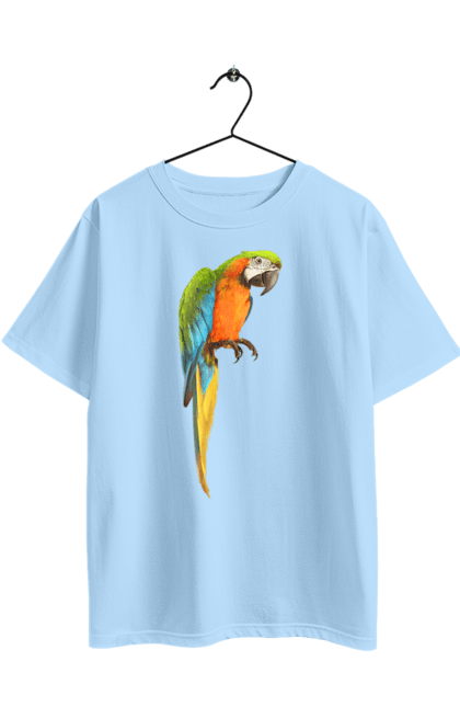 Oversized t-shirt with prints Just A Parrot. Birdie, parrot. 2070702