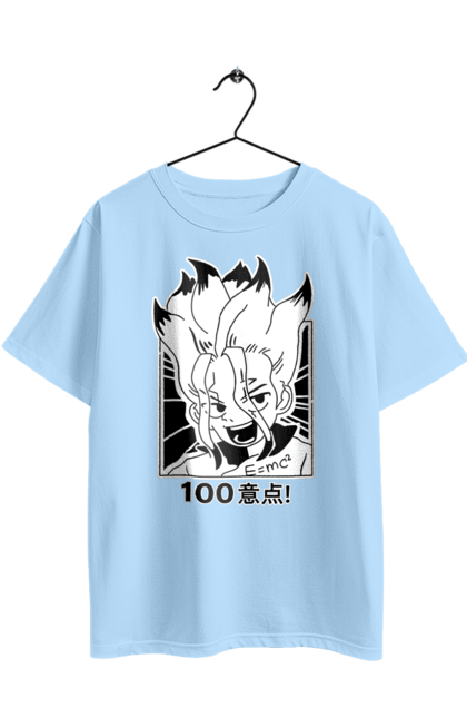 Oversized t-shirt with prints Dr. Stone Senku. Anime, dr. stone, ishigami, manga, senku, senku ishigami. 2070702