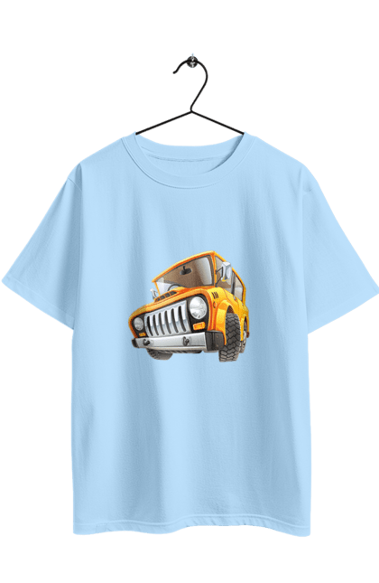 Футболка оверсайз з принтом "Вантажівка". Авто, автомобіль, вантажівка, дитячий малюнок, зображення авто. 2070702