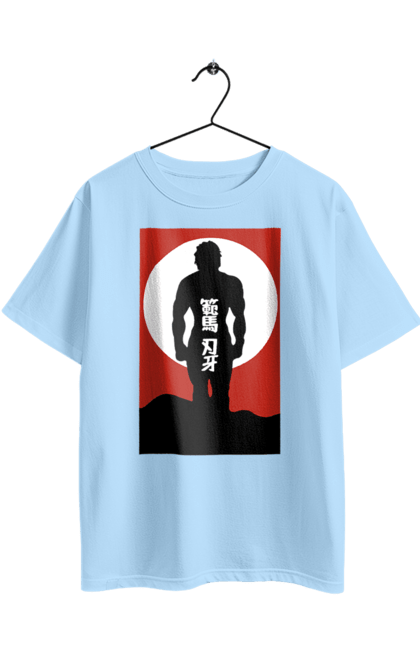 Футболка оверсайз з принтом "Боєць Баки". Anime, hanma baki, manga, аніме, боєць баки, бойові мистецтва, манга, серіал. 2070702