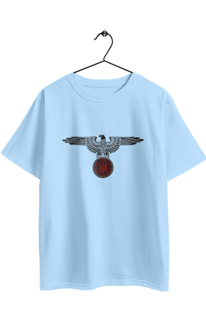 Футболка оверсайз з принтом "Орел і Український Герб". Герб, герб україни, орел, патріотичне, україна, українська символіка, українське. 2070702