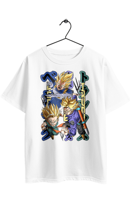 Футболка оверсайз з принтом "Перли дракона". Anime, dragon ball, goku, manga, vegeta, аніме, вегета, гоку, манга, перли дракона. 2070702