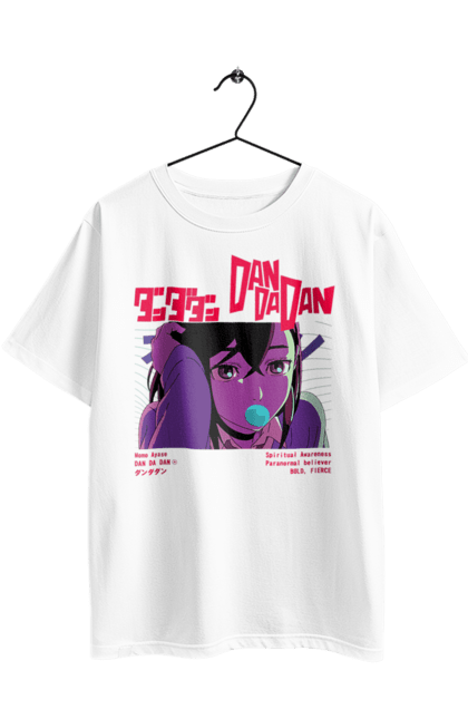 Футболка оверсайз з принтом "Дандадан Момо Аясе". Dandadan, momo ayase, okarun, аніме, аясе, дандадан, манга, момо, момо аясе. 2070702