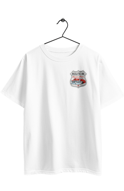 Футболка оверсайз з принтом "Route 50". Байк, байкер, байкер клуб, брат, брати, брутал, гарячий асфальт, гарячий кінь, гарячий стрижень, дорога 50, дорога 66, дорога 80, дороги америки, дороги україни, жага швидкості, клуб байкерів, мотоцикл, мотоцикліст, справжній чоловік, чувак, швидкість. 2070702
