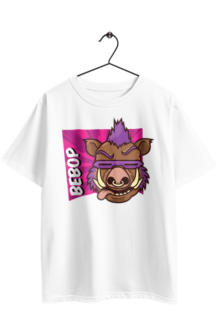 Футболка оверсайз з принтом "Черепашки ніндзя Бібоп". Bebop, ninja turtles, бібоп, злодій, комікс, мультсеріал, ніндзя, черепашки ніндзя, черепашки-ніндзя. 2070702