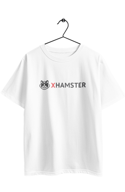 Футболка оверсайз з принтом "XHamster". Бразерс, иксхамстерс, порно хаб. 2070702