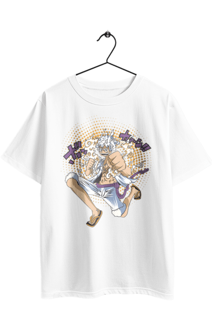 Футболка оверсайз з принтом "Ван Піс Луффі". Luffy, one piece, аніме, ван піс, великий куш, луффі, манга, монки де луффі, пірати. 2070702