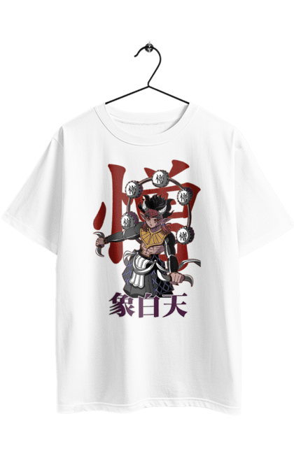 Футболка оверсайз з принтом "Винищувач Демонів Дзохакутен". Demon slayer, kimetsu no yaiba, zohakuten, аніме, винищувач демонів, вища луна, демон, дзохакутен, манга. 2070702