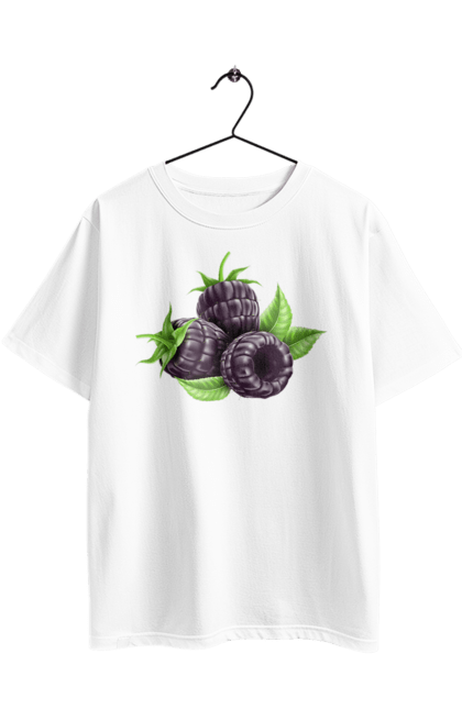 Футболка оверсайз з принтом "Ожина". Ожина, ягода. 2070702