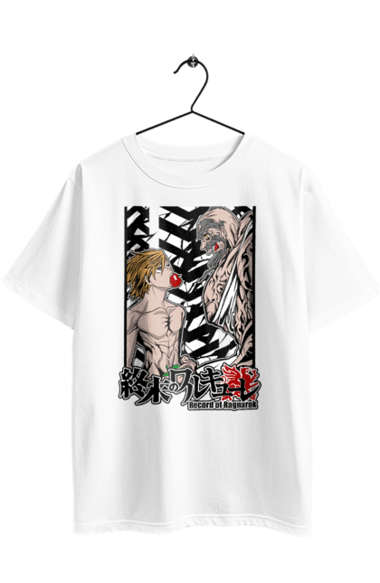 Oversized t-shirt with prints Record of Ragnarok Adam vs Zeus. Adam, anime, comics, manga, netflix, record of ragnarok, zeus. 2070702