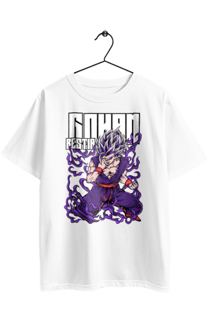 Футболка оверсайз з принтом "Перли дракона Гохан". Anime, dragon ball, goku, manga, аніме, гоку, гохан, манга, перли дракона. 2070702