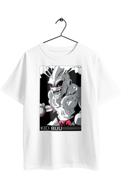 Oversized t-shirt with prints Dragon Ball Majin Buu. Anime, antagonist, dragon ball, majin buu, manga, tv series. 2070702