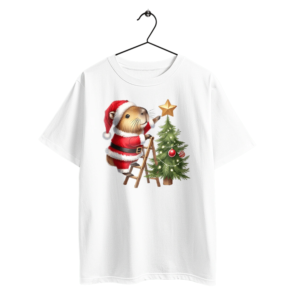 Рождественская капибара с ёлкой