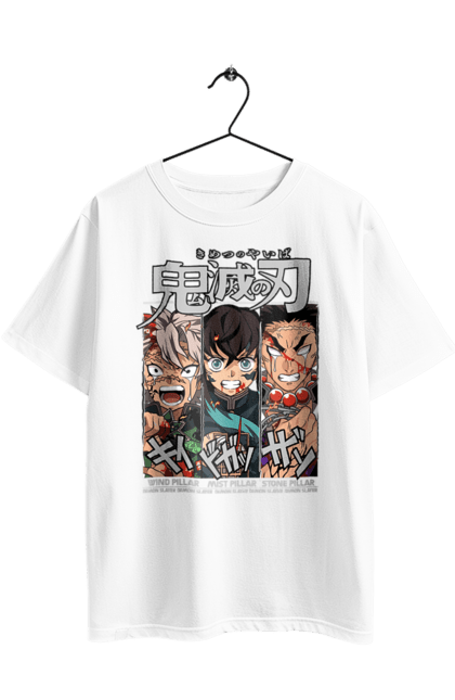 Футболка оверсайз з принтом "Винищувач Демонів Санемі, Муічіро, Гьомей". Demon slayer, kimetsu no yaiba, muichiro, аніме, винищувач демонів, гьомей, манга, муічіро, санемі. 2070702