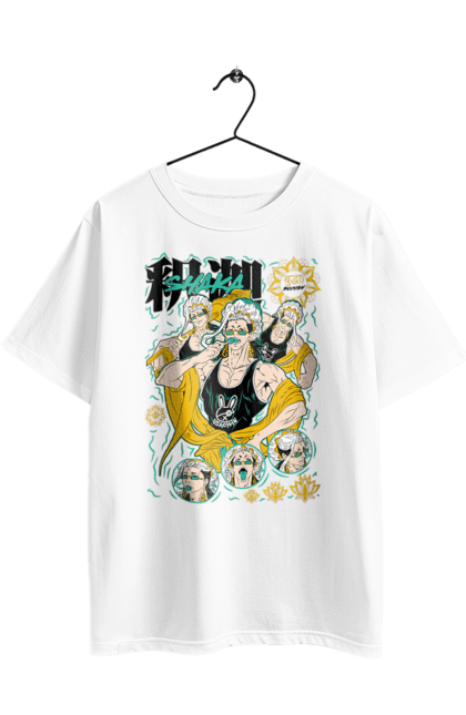 Футболка оверсайз з принтом "Повість про кінець світу Будда". Anime, buddha, manga, record of ragnarok, аніме, будда, комікс, манга, нетфлікс. 2070702