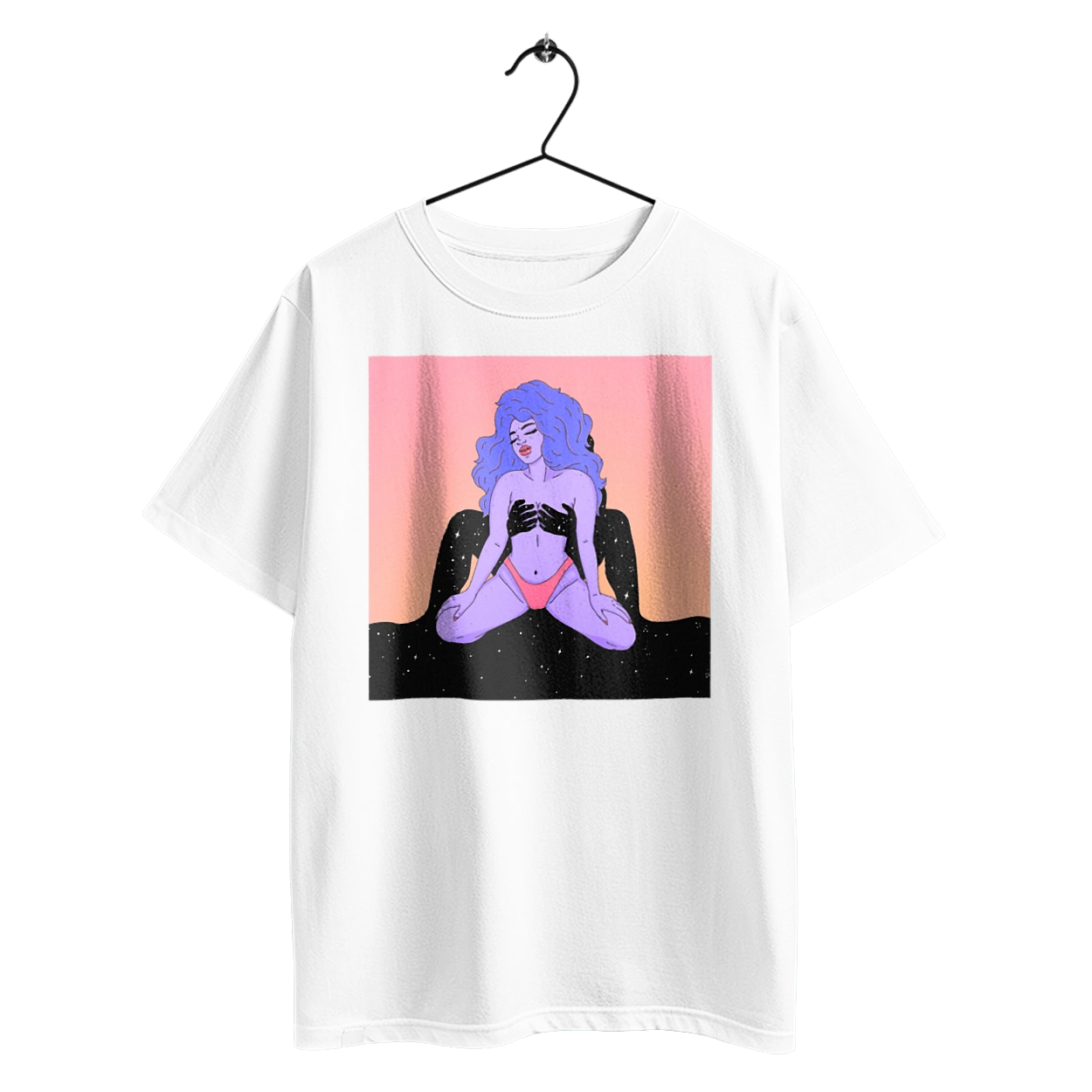 Purple Girl In Panties