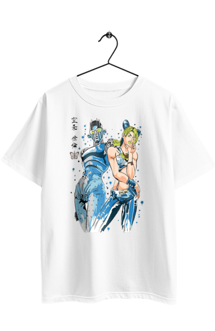 Футболка оверсайз з принтом "ДжоДжо Джолін Кудзе". Jojo, jojo’s bizarre adventure, jolyne cujoh, аніме, джоджо, джолін кудзе, манга, неймовірні пригоди джоджо. 2070702