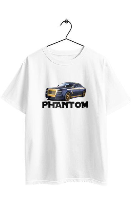 Футболка оверсайз з принтом "Ролс ройс". Авто, автомобіль, люкс клас, ролс ройс, седан, фантом. 2070702