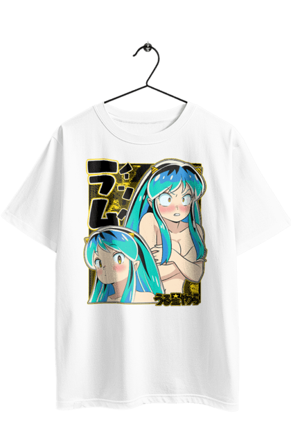 Футболка оверсайз з принтом "Urusei Yatsura Лам". Anime, lum, manga, urusei yatsura, аніме, лам, манга, нестерпні прибульці. 2070702